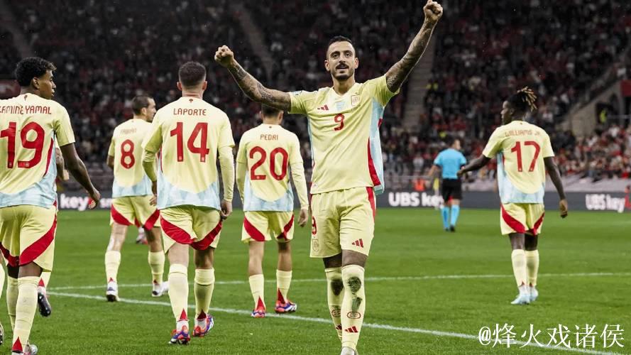 欧国联-何塞卢快速破门法比安梅开二度 10人西班牙4-1击败瑞士